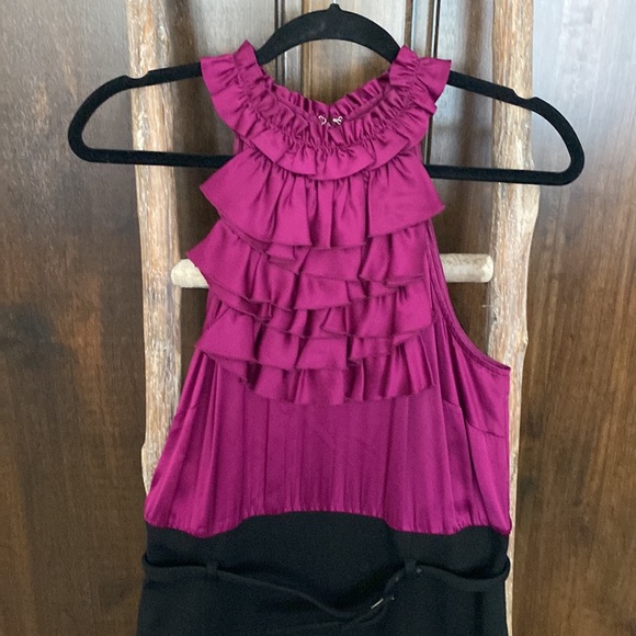 INC two tone Dress with Belt - Picture 2 of 8